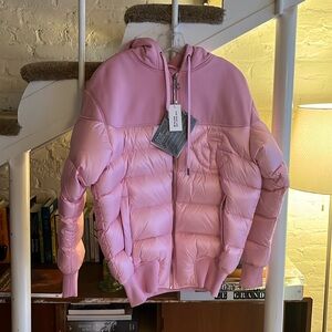 Telfar Puff Hoodie Jacket- bubblegum pink XS/S